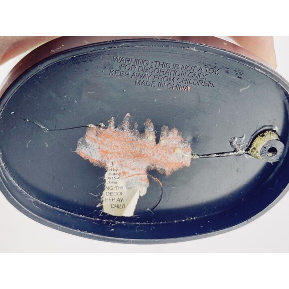 Vintage Christmas Snowglobe Dome Winter Skiing Snowman Dome 3" Holiday Tree Nice - Picture 7 of 12